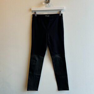 Vince Leather and Ponte Leggings